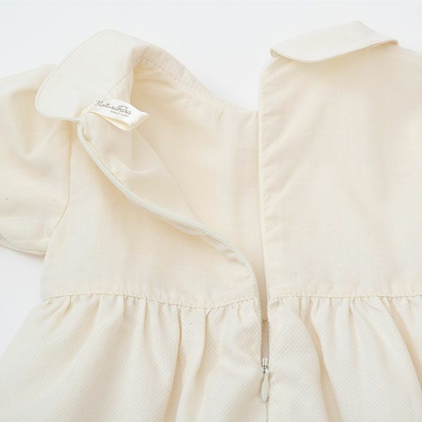 オーガニックコットン ベビーパフスリーブサマードレス