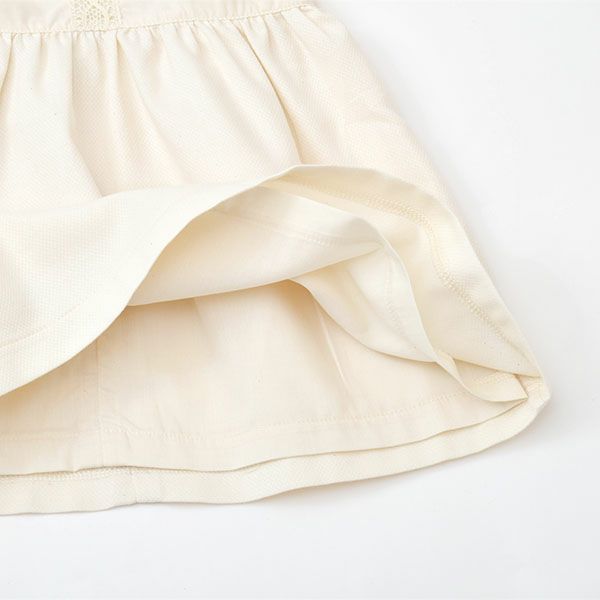 オーガニックコットン ベビーパフスリーブサマードレス