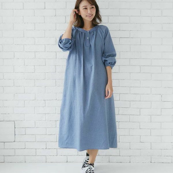 オーガニックコットン ビエラワンピース