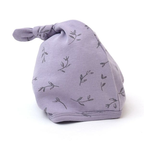 オーガニックコットン ベビー結び帽 Flower