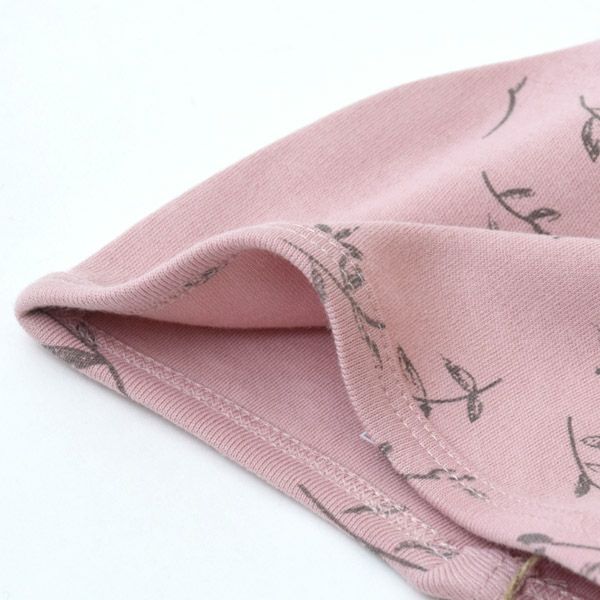 オーガニックコットン ベビー結び帽 Flower