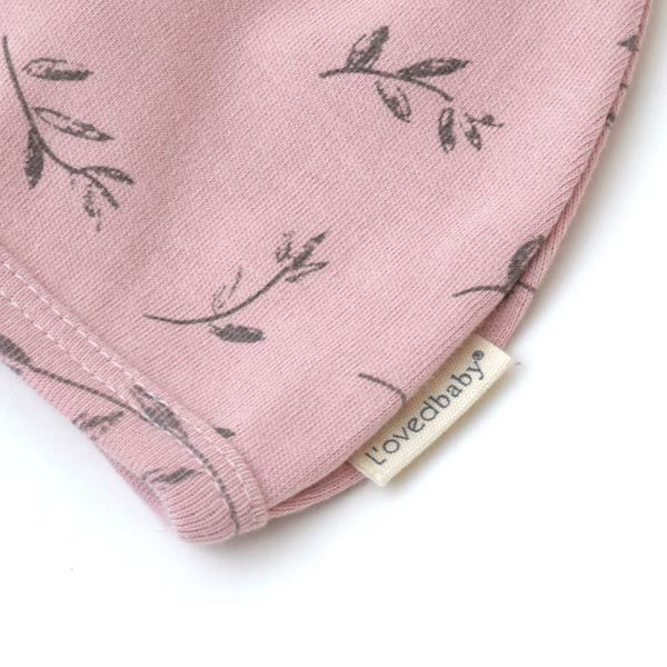 オーガニックコットン ベビー結び帽 Flower