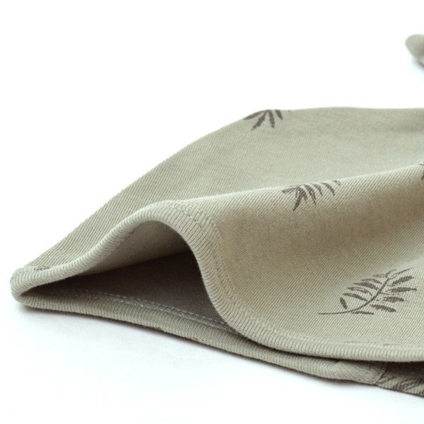 オーガニックコットン ベビー結び帽 Fern