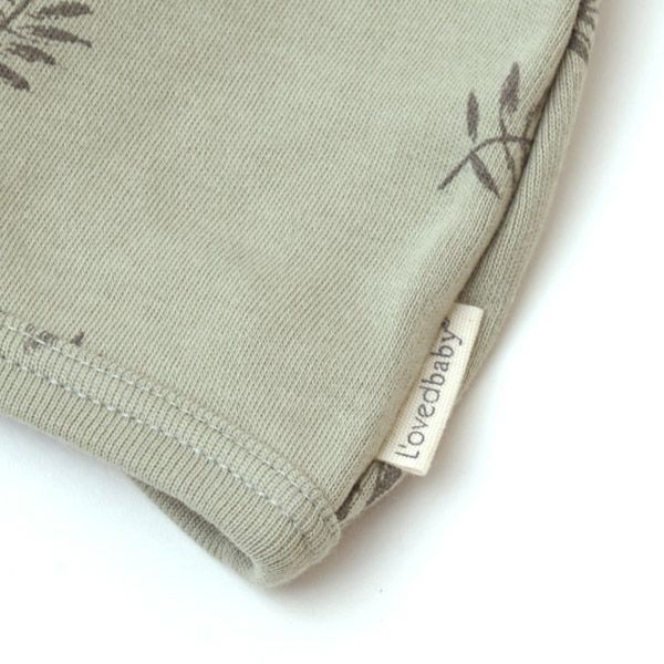 オーガニックコットン ベビー結び帽 Fern
