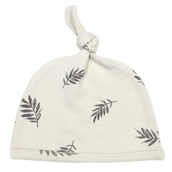 オーガニックコットン ベビー結び帽 Fern