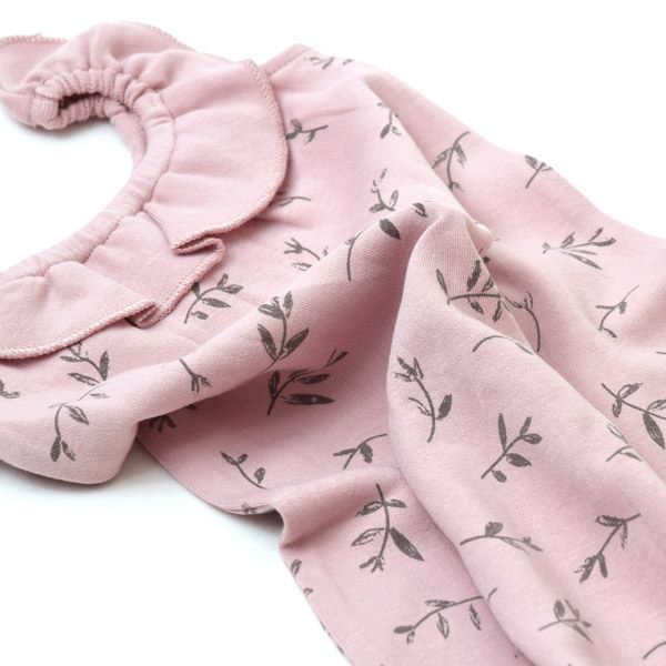 オーガニックコットン ベビーノースリーブロンパース Flower