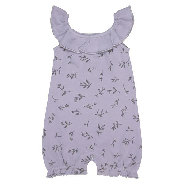 オーガニックコットン ベビーノースリーブロンパース Flower
