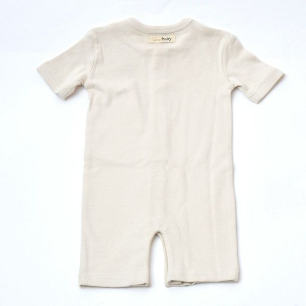オーガニックコットン ベビー半袖ロンパース