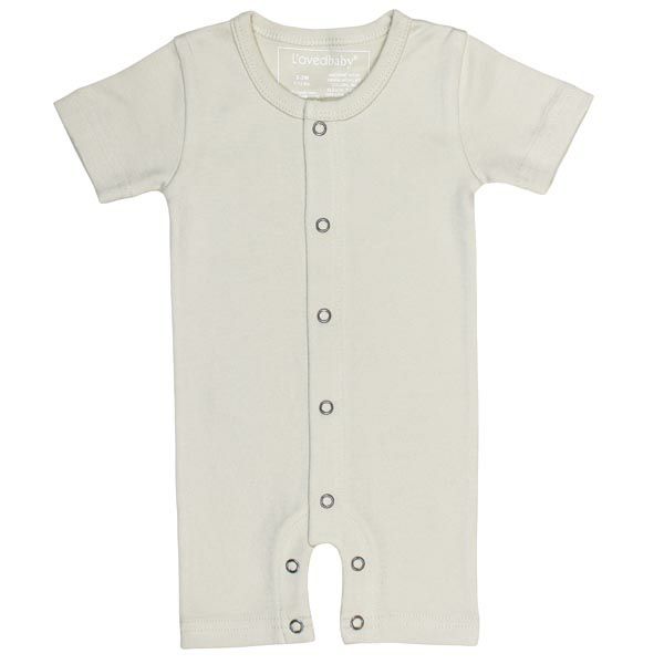 オーガニックコットン ベビー半袖ロンパース
