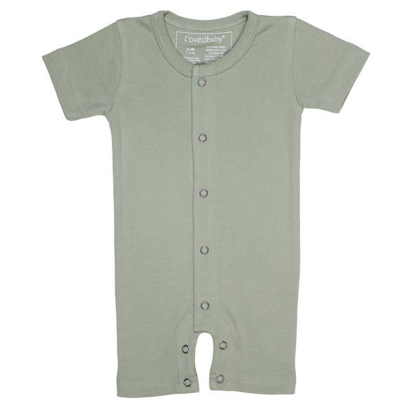 オーガニックコットン ベビー半袖ロンパース