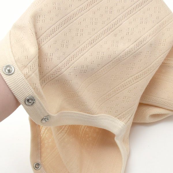 オーガニックコットン ベビーノースリーブロンパース リヨン