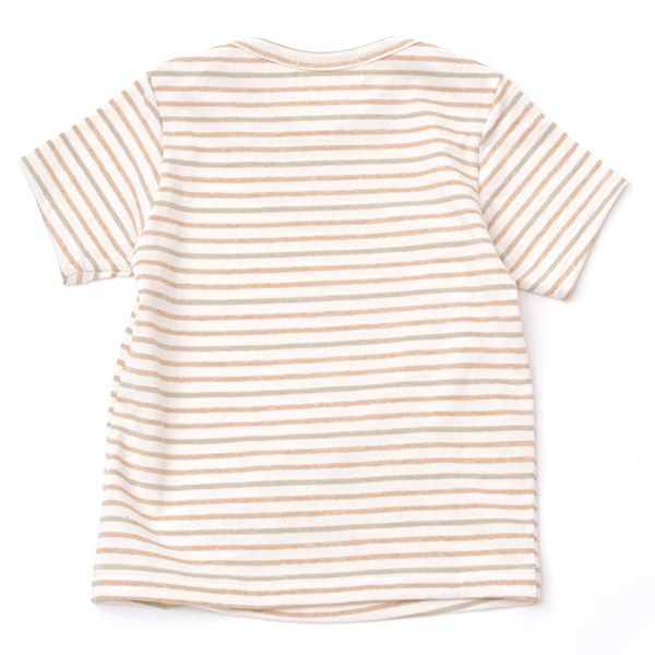 オーガニックコットン ベビー半袖ボーダーTシャツ
