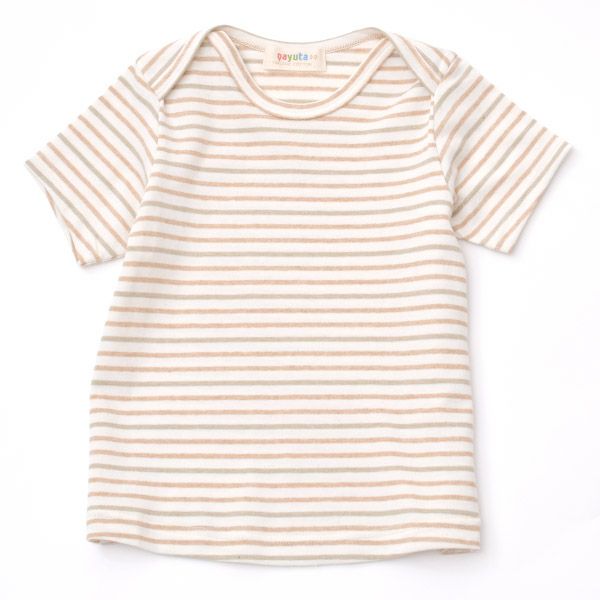 オーガニックコットン ベビー半袖ボーダーTシャツ
