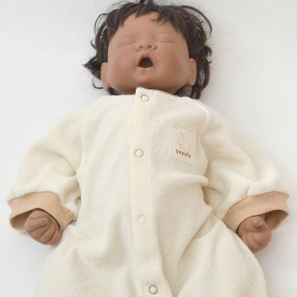 オーガニックコットン ベビーパイルショート丈カバーオール