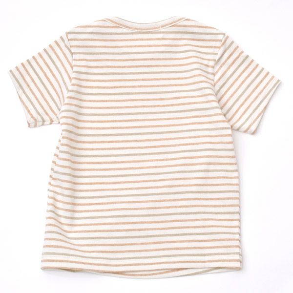 オーガニックコットン キッズ半袖ボーダーTシャツ