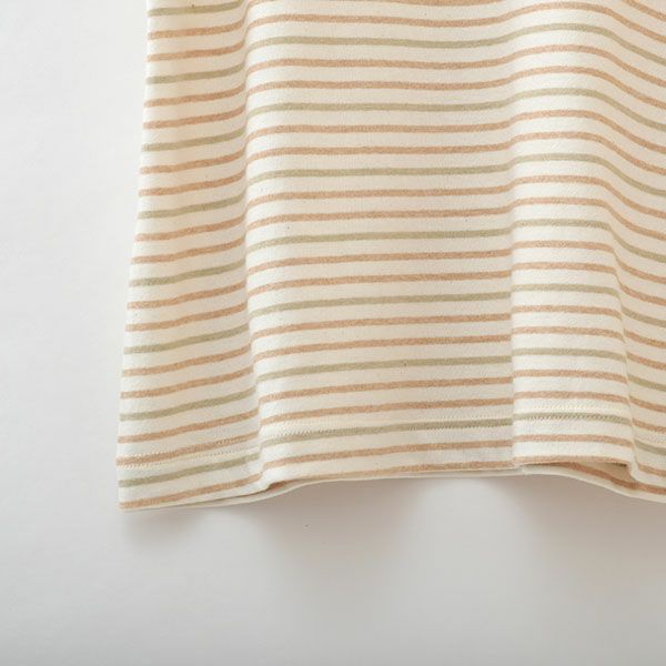 オーガニックコットン 半袖ボーダーＴシャツ
