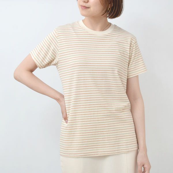 オーガニックコットン 半袖ボーダーＴシャツ
