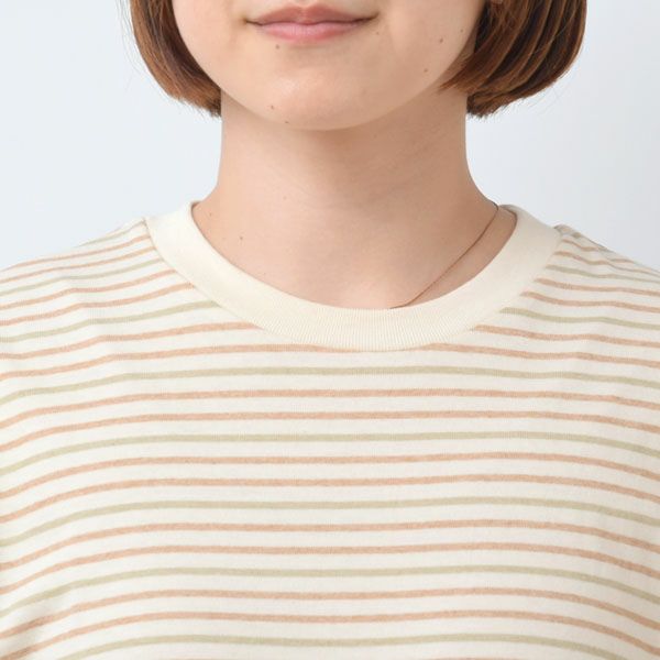 オーガニックコットン 半袖ボーダーＴシャツ