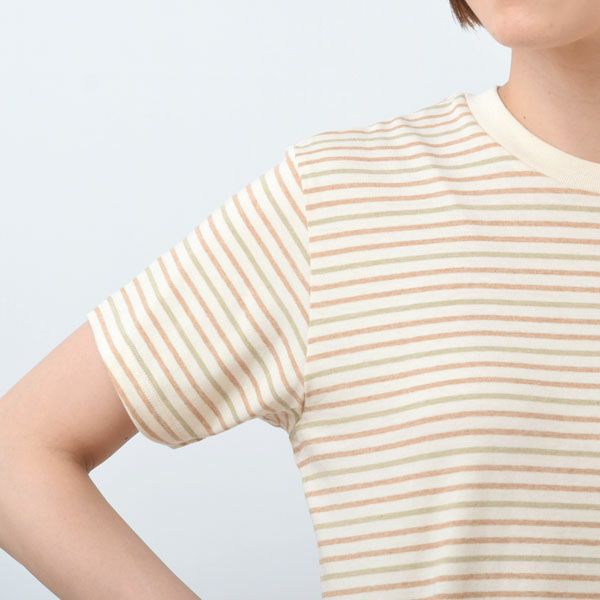オーガニックコットン 半袖ボーダーＴシャツ
