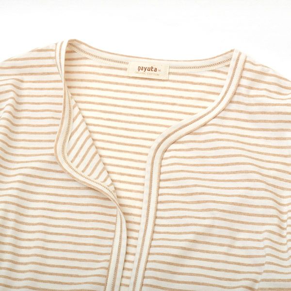 オーガニックコットン ボタンレス薄手カーディガン