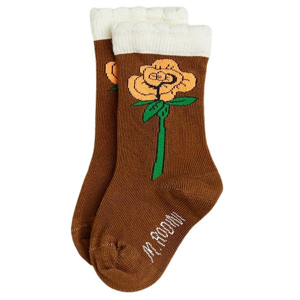 オーガニックコットン ベビースカラップソックス Roses