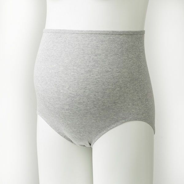 オーガニックコットン 肌にやさしいリブショーツ(深ばき)