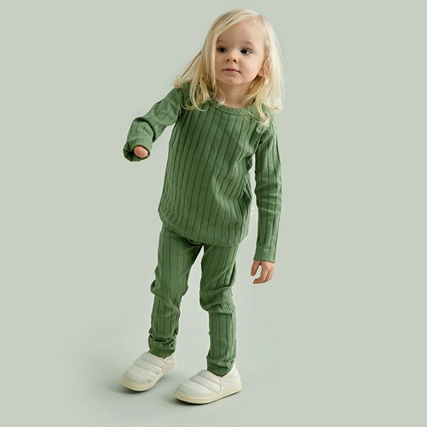 オーガニックコットン キッズワイドリブシャツ(長袖)