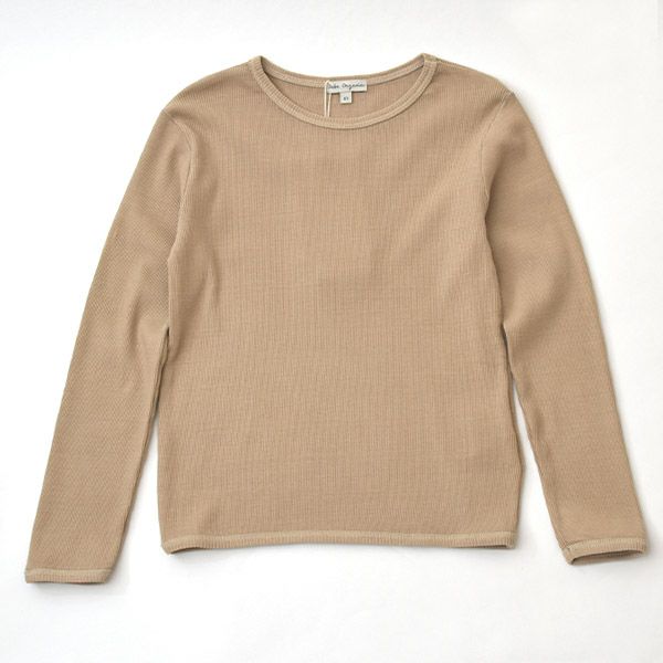オーガニックコットン キッズ リブ長袖Ｔシャツ Gaia