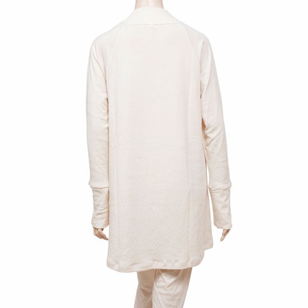 オーガニックコットン ガーゼエアニットハイネックパジャマ ナチュラル M