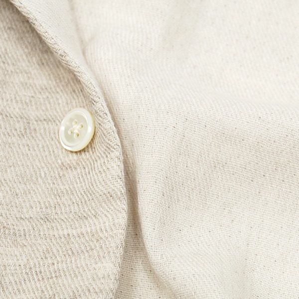 オーガニックコットン＆ヤク 綾ダブルガーゼパジャマ ナチュラルグレー M