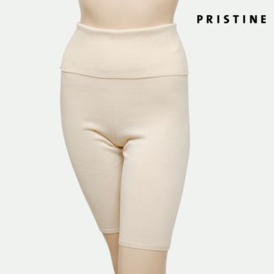 オーガニックコットン ホールガーメント薄手ハーフパンツ ナチュラル M-L