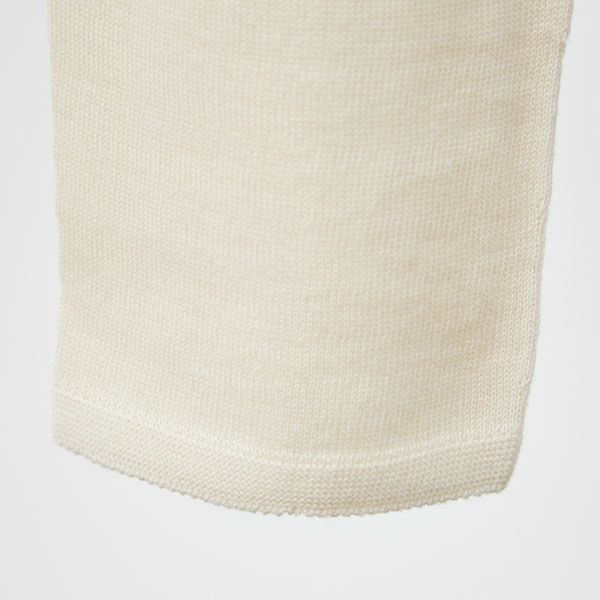 オーガニックコットン ホールガーメント薄手レギンス ナチュラル M-L