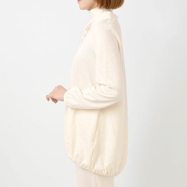 オーガニックコットン エアニットタートルパジャマ ナチュラル M