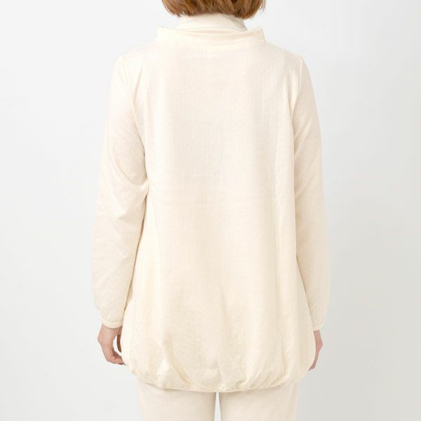 オーガニックコットン エアニットタートルパジャマ ナチュラル M