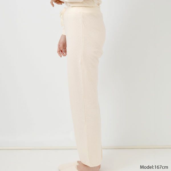 オーガニックコットン エアニットタートルパジャマ ナチュラル M