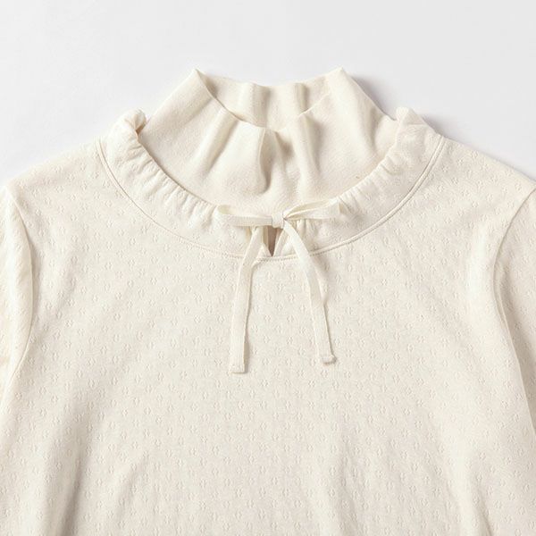 オーガニックコットン エアニットタートルパジャマ ナチュラル M