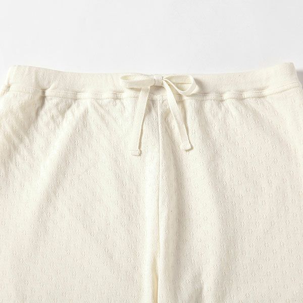 オーガニックコットン エアニットタートルパジャマ ナチュラル M