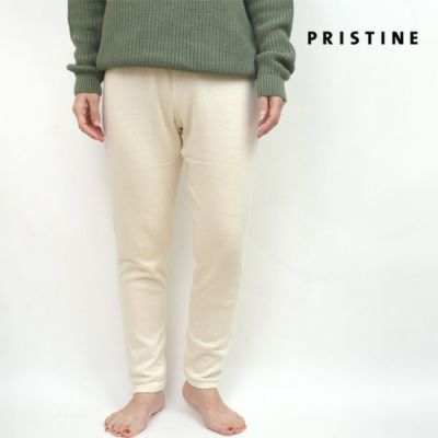 オーガニックコットン ラフアンドスムースパンツ ナチュラル M