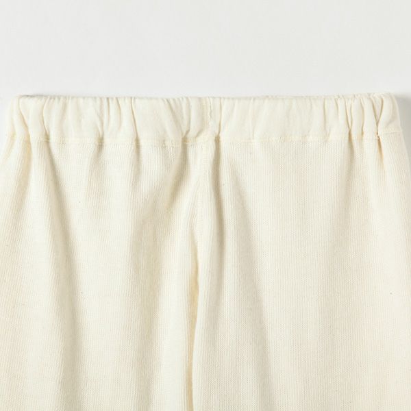 オーガニックコットン ラフアンドスムースパンツ ナチュラル M