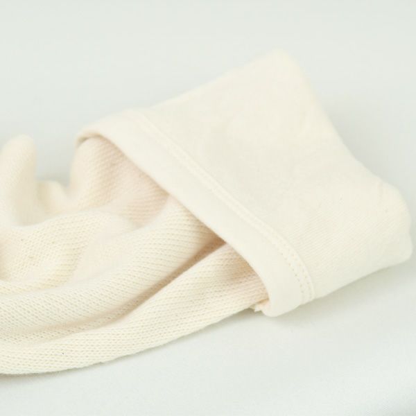 オーガニックコットン ラフアンドスムースパンツ ナチュラル M