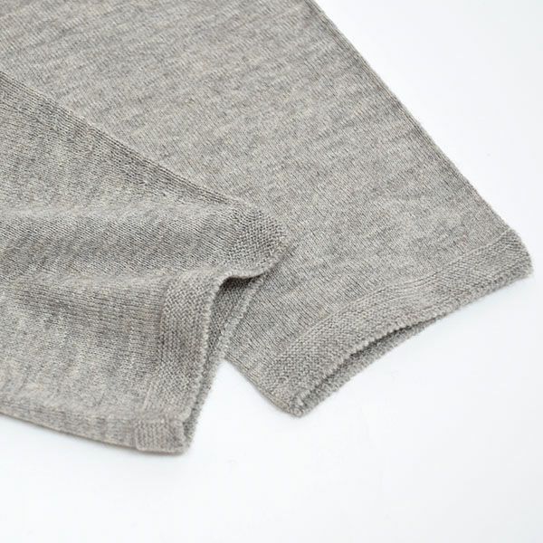 オーガニックコットン&ヤク ホールガーメント薄手レギンス グレー M-L