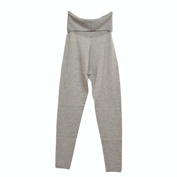 オーガニックコットン&ヤク ホールガーメント薄手レギンス グレー M-L