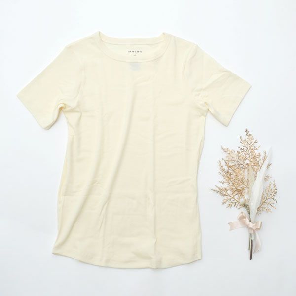 オーガニックコットン キッズラウンドネックシャツ(半袖)