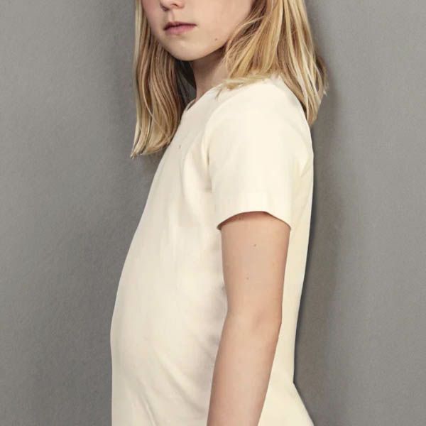 オーガニックコットン キッズラウンドネックシャツ(半袖)