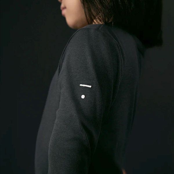 オーガニックコットン キッズヘンリーネックシャツ(長袖)