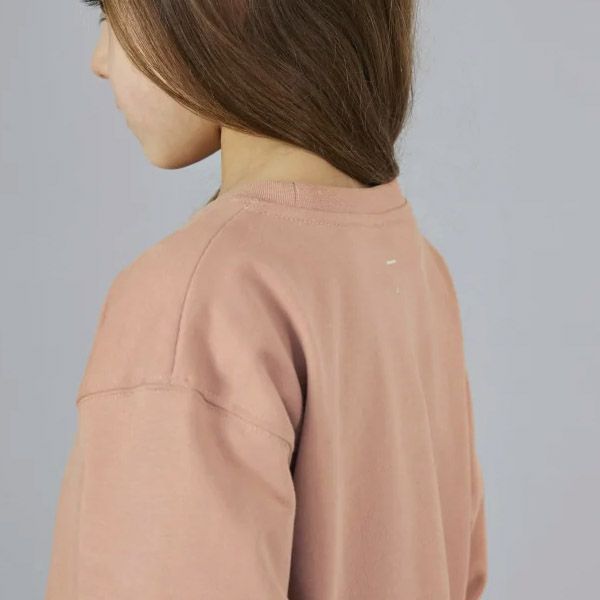 オーガニックコットン キッズドロップショルダーワンピース（長袖）