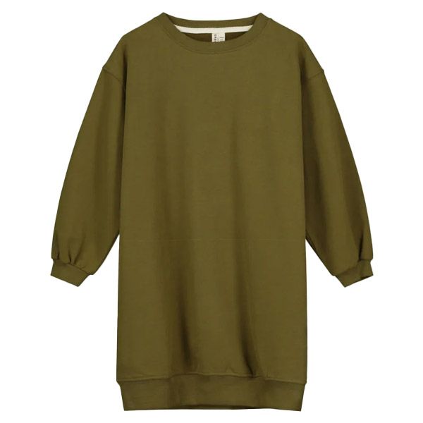 オーガニックコットン キッズドロップショルダーワンピース（長袖）