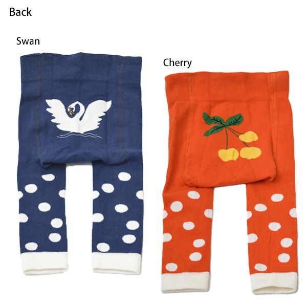 オーガニックコットン ベビーレギンス（膝滑り止め付）