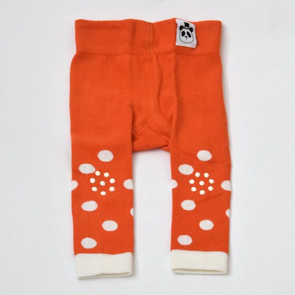 オーガニックコットン ベビーレギンス（膝滑り止め付）
