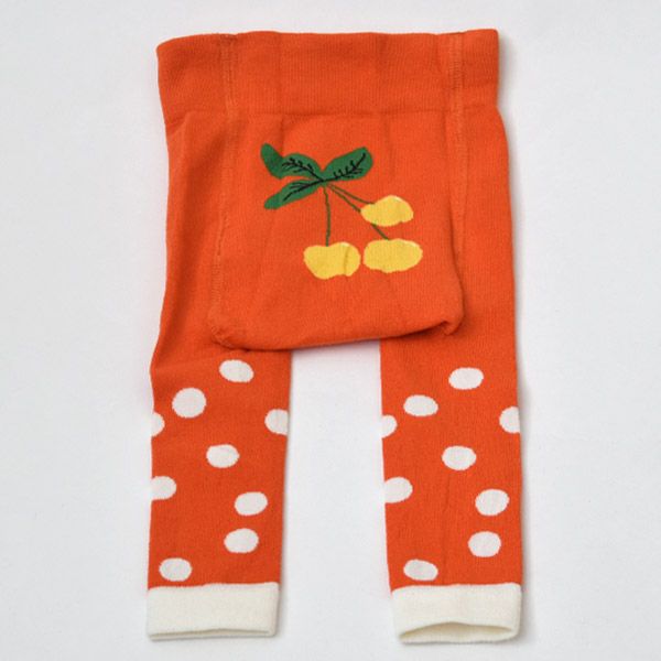 オーガニックコットン ベビーレギンス（膝滑り止め付）